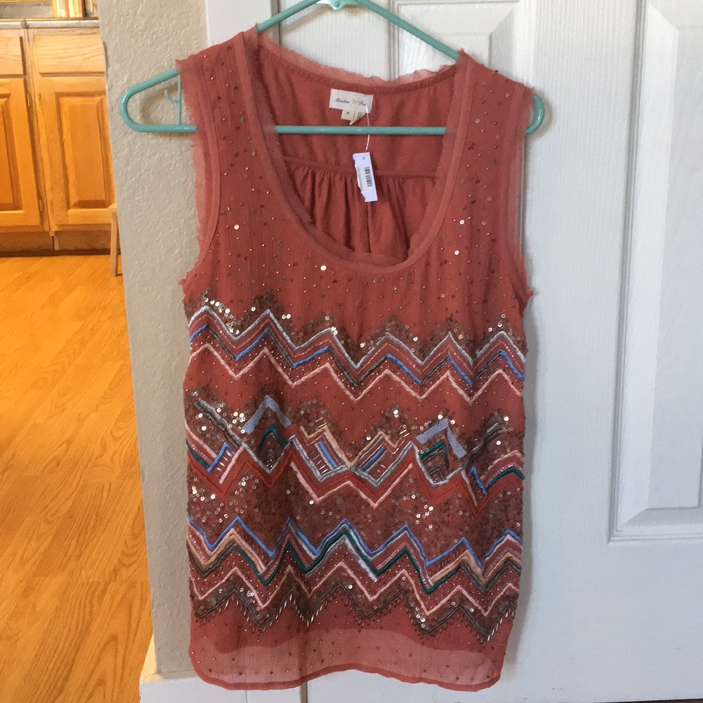 Anthropologie beaded blouse